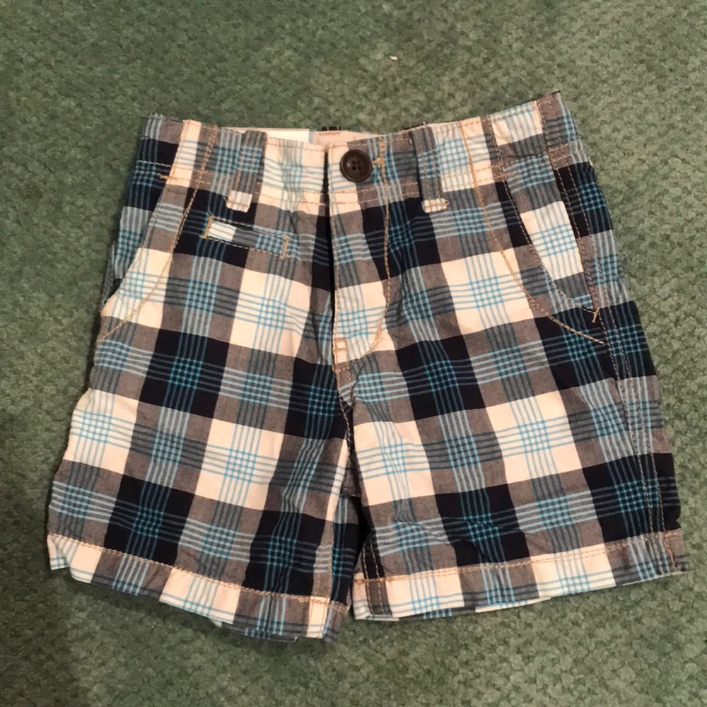 Gap Blue Plaid Shorts